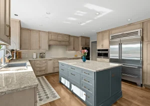 Custom kitchen remodel in Torrance, CA designed with modern cabinetry and open-concept layout.